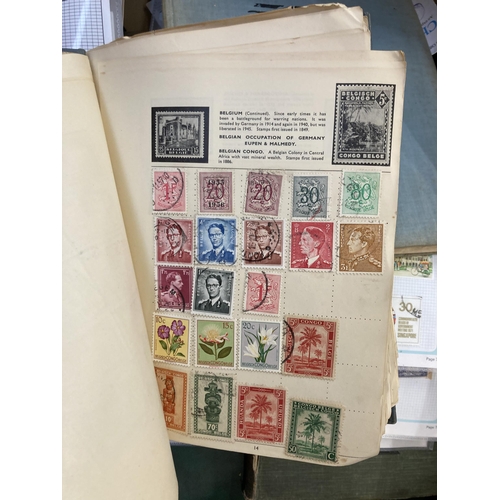 521 - A box containing a large collection of worldwide stamps and first day covers