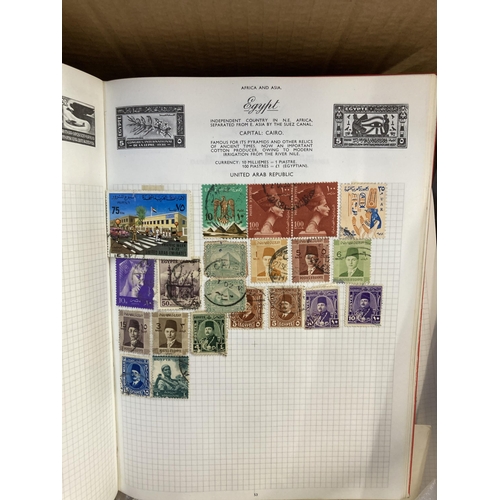 522 - A box containing a large collection of worldwide stamps and first day covers