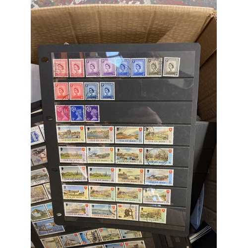 526 - A box containing a large collection of worldwide stamps and first day covers