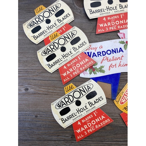 563 - A collection of mid 20th century and later Wardonia Shaving advertising cards