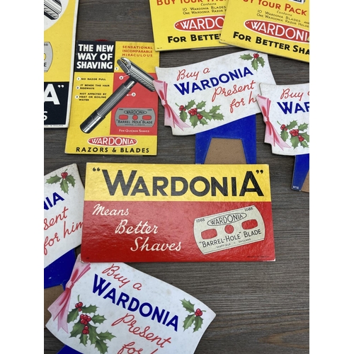 563 - A collection of mid 20th century and later Wardonia Shaving advertising cards