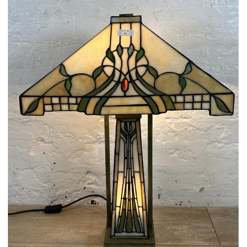 10 - A Kind Light Manufacturing Ltd Tiffany style table lamp - approx. 68cm high