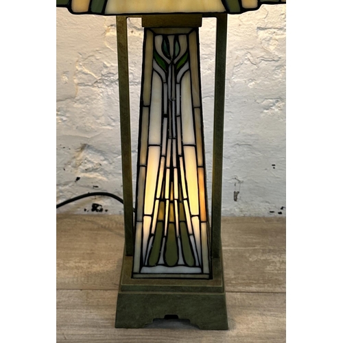 10 - A Kind Light Manufacturing Ltd Tiffany style table lamp - approx. 68cm high