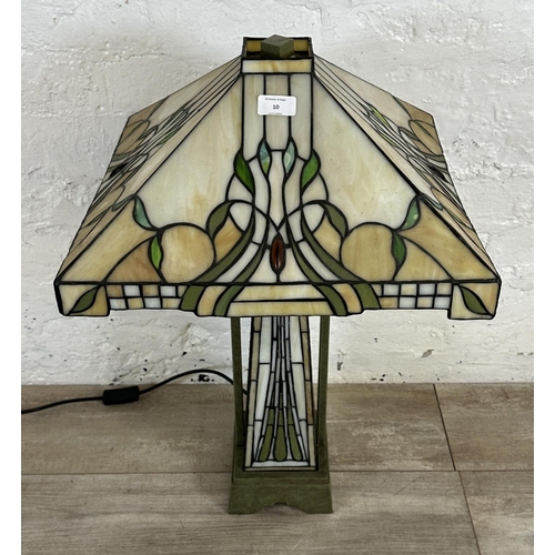 10 - A Kind Light Manufacturing Ltd Tiffany style table lamp - approx. 68cm high