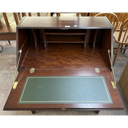 174 - A Stag Minstrel mahogany bureau - approx. 98cm high x 75cm wide x 44cm deep