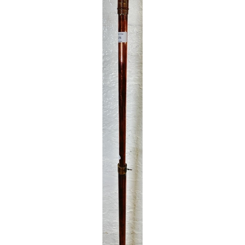 175 - A mid 20th century copper pipe tripod pedestal apprentice standard lamp - approx. 149cm high