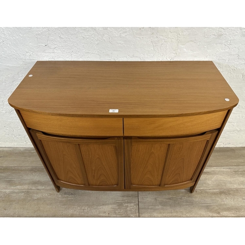 180 - A Nathan teak sideboard - approx. 81cm high x 103cm wide x 49cm deep