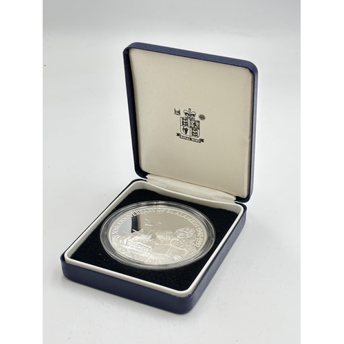 2310 - A boxed The Royal Mint 1992 50th Anniversary of The Battle of El Alamein .999 fine silver proof Beli... 