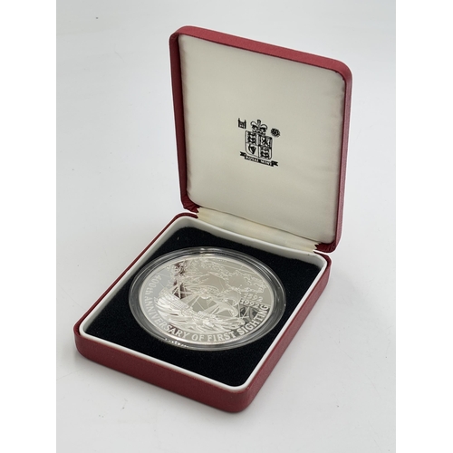 2320 - A boxed The Royal Mint 1992 Falkland Islands 400th Anniversary of the First Sighting .999 silver pro... 