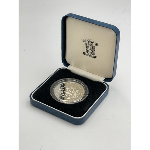 2326 - A boxed The Royal Mint 1990 90th Birthday of HM Queen Elizabeth the Queen Mother .925 silver proof £... 