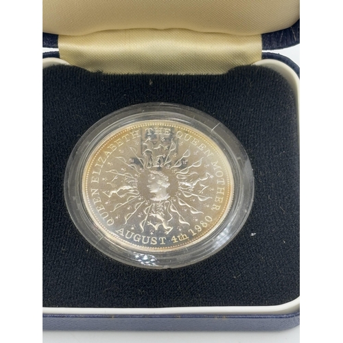 2339 - A boxed Royal Mint Queen Elizabeth 'The Queen Mother' August 4th 1980 proof coin