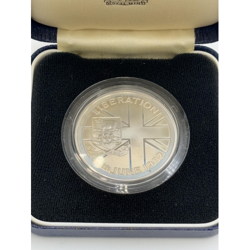 2346 - A boxed Royal Mint Falkland Islands 1982 Liberation 50p silver proof coin