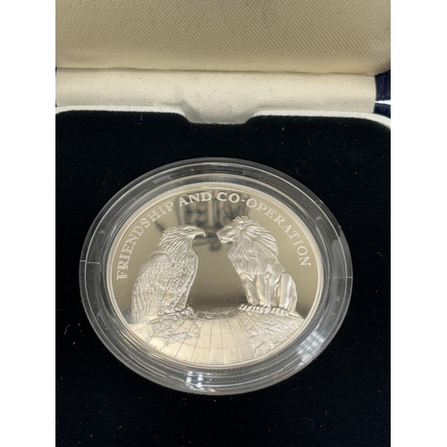 2350 - A boxed Royal Mint American 'Numismatic Association' 100th Anniversary commemorative .925 silver pro... 