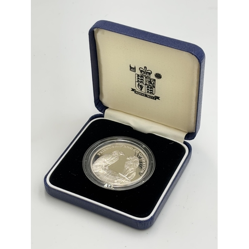 2351B - A boxed Royal Mint American Numismatic Association 100th Anniversary commemorative .925 silver proof... 