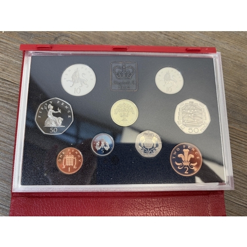 2352 - Four boxed Royal Mint proof coin collections, one 1989, one 1992, one 1994, one 1997