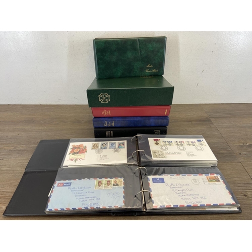 518A - Seven albums containing a large collection of first day covers