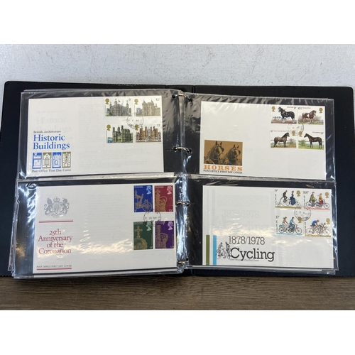 518A - Seven albums containing a large collection of first day covers