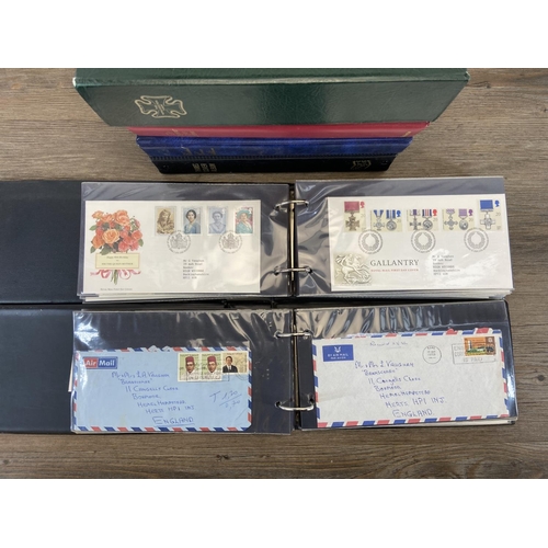 518A - Seven albums containing a large collection of first day covers