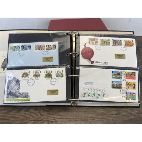 518A - Seven albums containing a large collection of first day covers