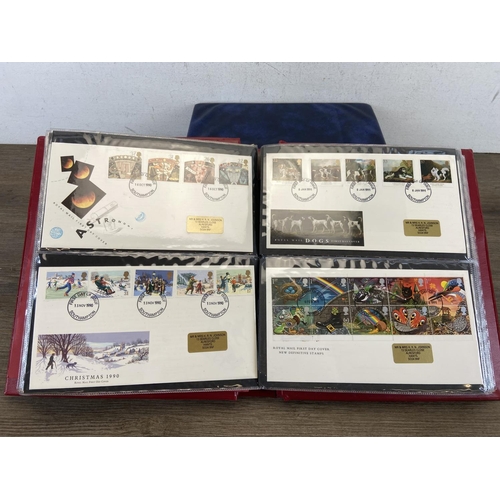 518A - Seven albums containing a large collection of first day covers