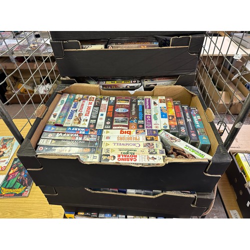 1132 - Approx. 20 boxes of VHS tapes to include Bad Boys, The Lion King, Catch Me If You Can etc. (cage NOT... 