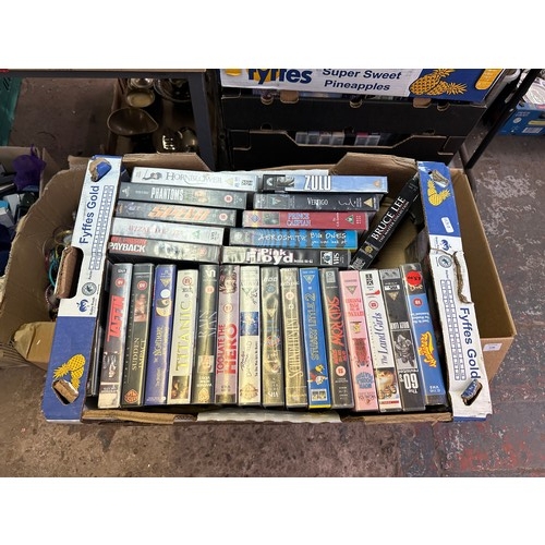 1132 - Approx. 20 boxes of VHS tapes to include Bad Boys, The Lion King, Catch Me If You Can etc. (cage NOT... 