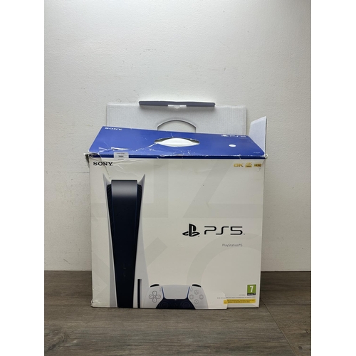 588 - A boxed Sony PlayStation 5 game console