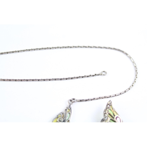 2073 - Two pieces of sterling silver jewellery, one pendant and one necklace - approx. gross weight 41g