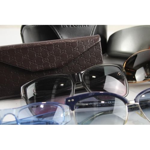 351 - Seven pairs of cased designer sunglasses and glasses