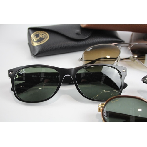 355 - Five pairs of cased Ray-Ban sunglasses