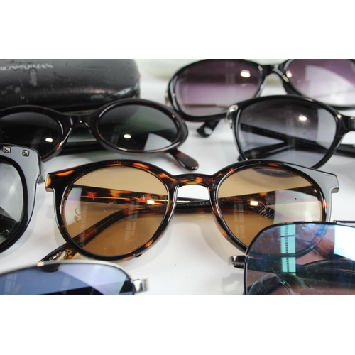 356 - Eight pairs of cased designer sunglasses and glasses