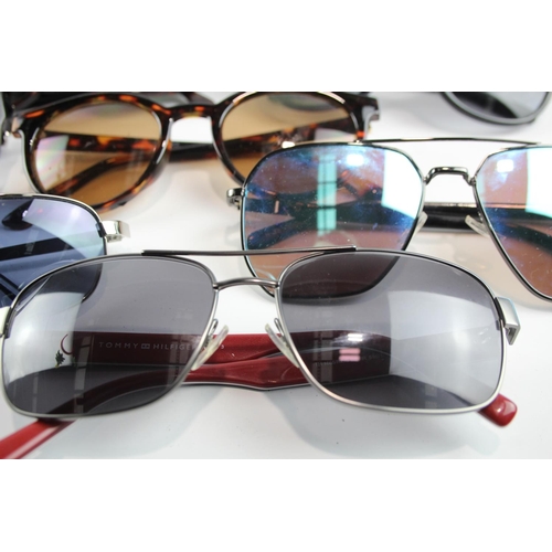 356 - Eight pairs of cased designer sunglasses and glasses