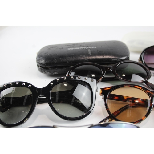 356 - Eight pairs of cased designer sunglasses and glasses