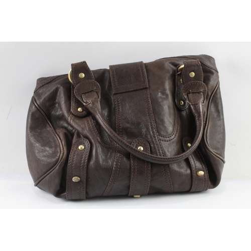 358 - A Valentino brown leather shoulder bag