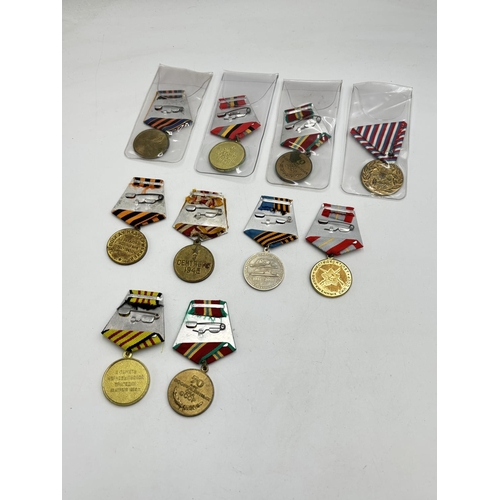 2492 - Ten USSR medals