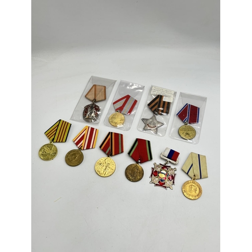 2493 - Ten USSR medals