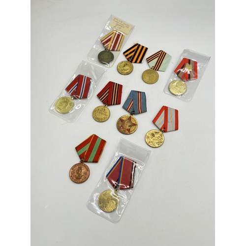 2495 - Ten USSR medals