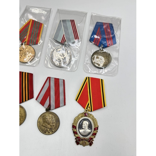 2497 - Ten USSR medals