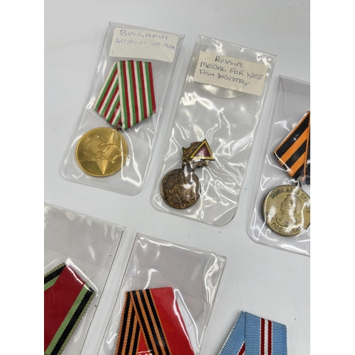 2498 - Ten USSR medals