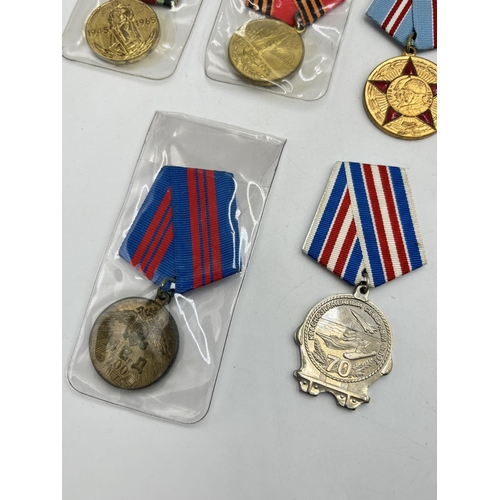 2498 - Ten USSR medals