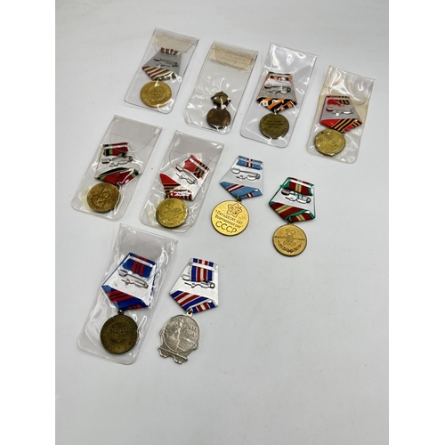 2498 - Ten USSR medals