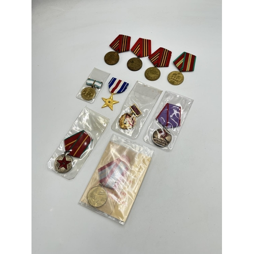 2499 - Ten USSR medals