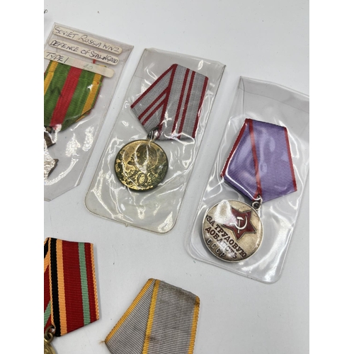 2503 - Ten USSR medals