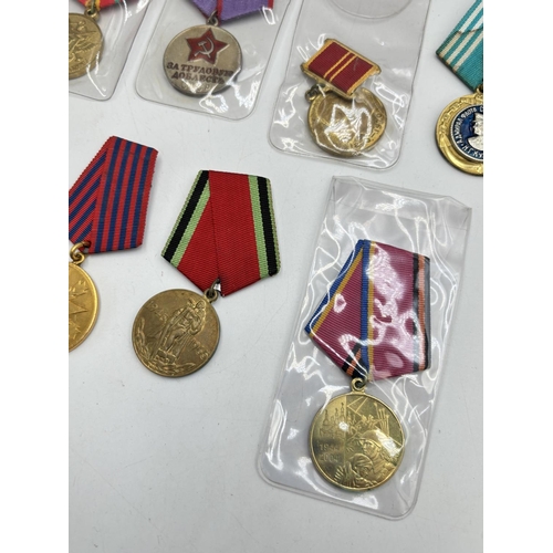 2504 - Ten USSR medals