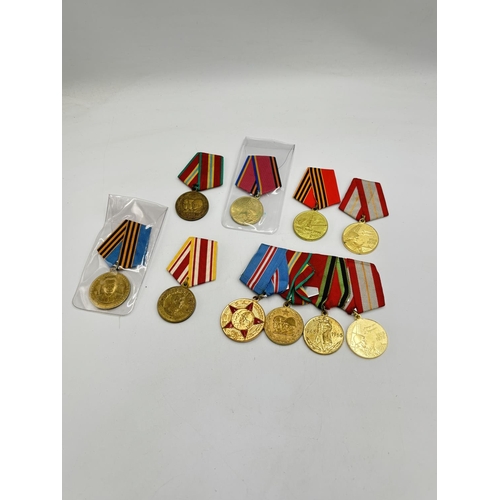 2505 - Ten USSR medals