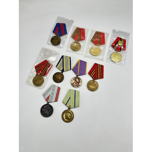 2506 - Ten USSR medals