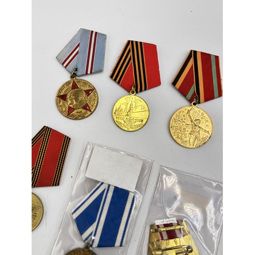 2507 - Ten USSR medals