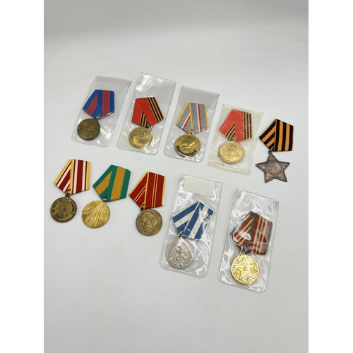 2508 - Ten USSR medals