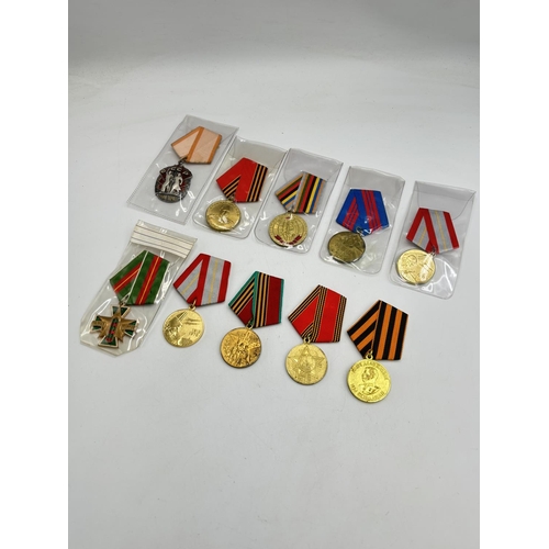 2508 - Ten USSR medals