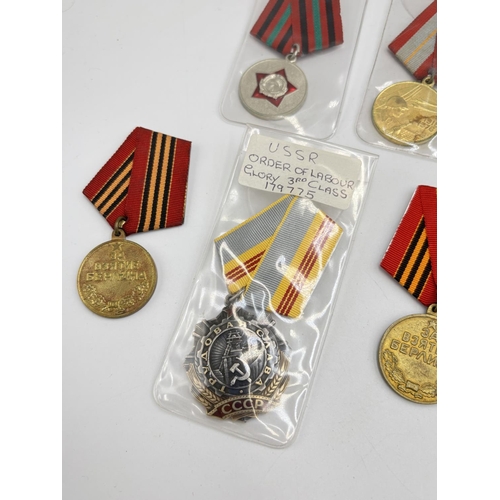 2510 - Ten USSR medals